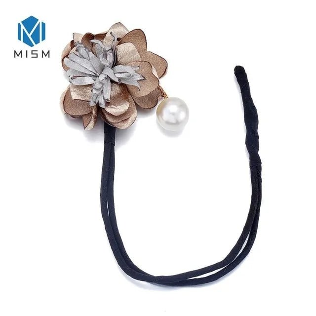 Elegant Woman Flower Donuts Twist Headband - Wow Store