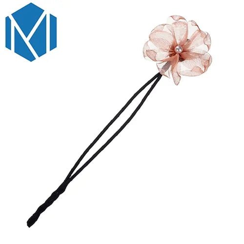 Elegant Woman Flower Donuts Twist Headband - Wow Store