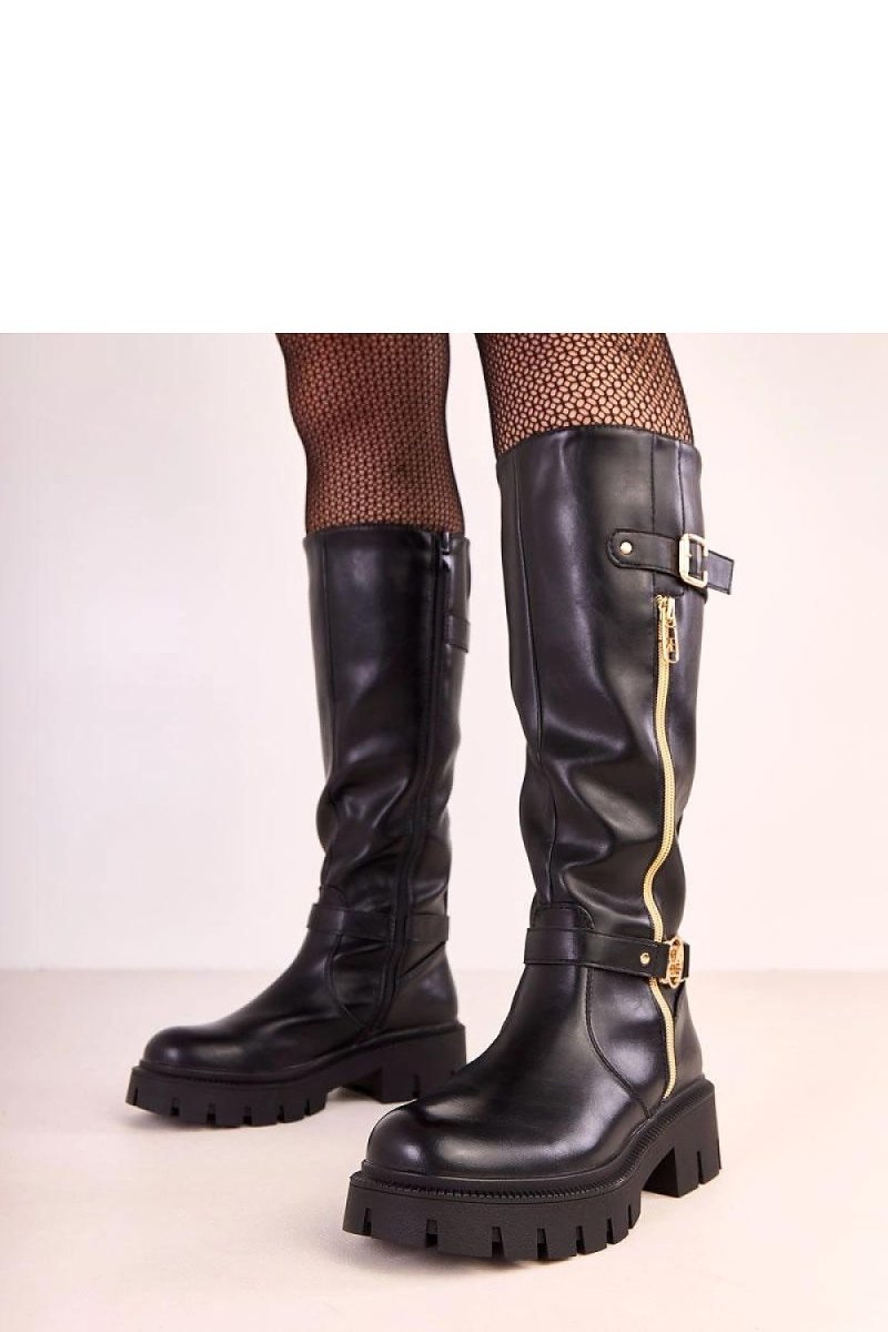 Black stretch thigh-high boots with sleek silhouette and pointed toe | Solea Women's Thigh-High Boots fashion footwear