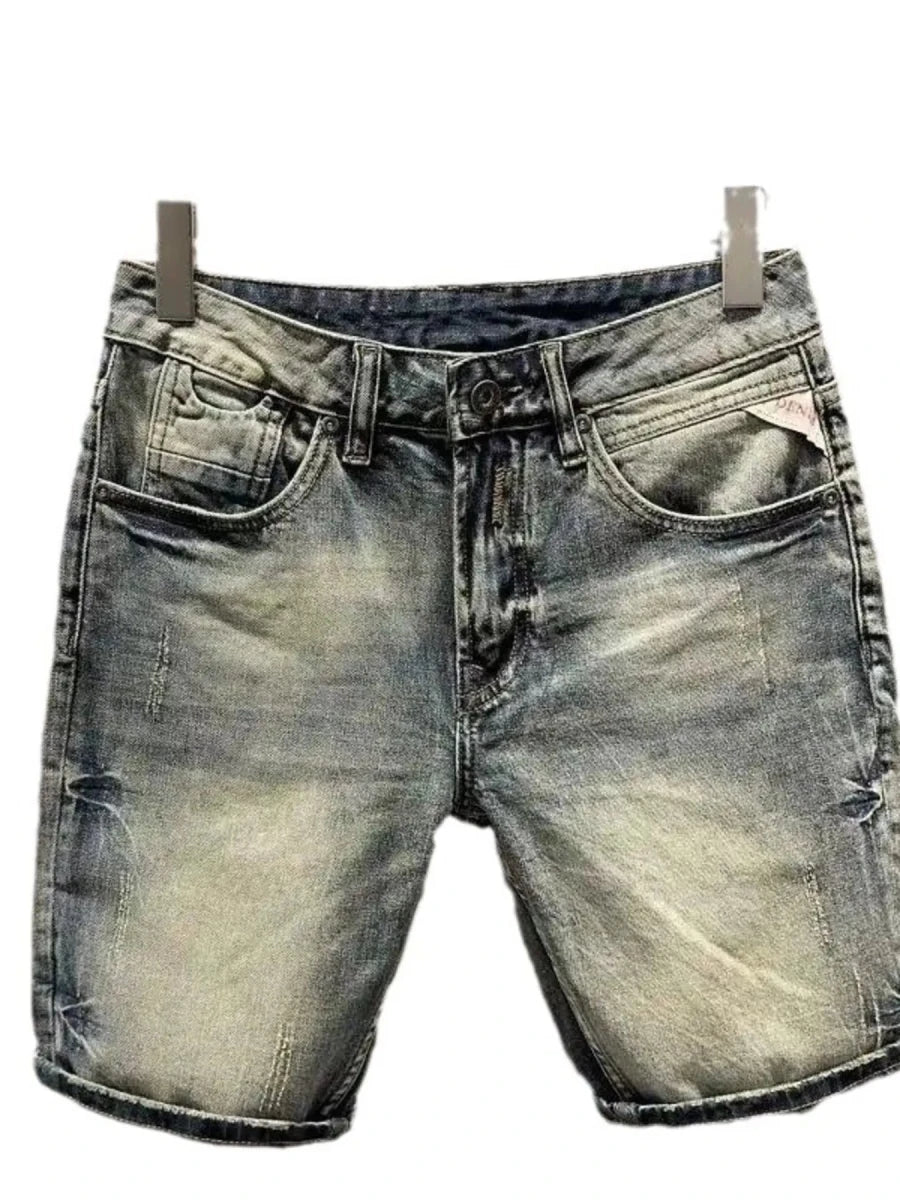 EliteGear Men's Washed Denim Shorts - WowStore.live