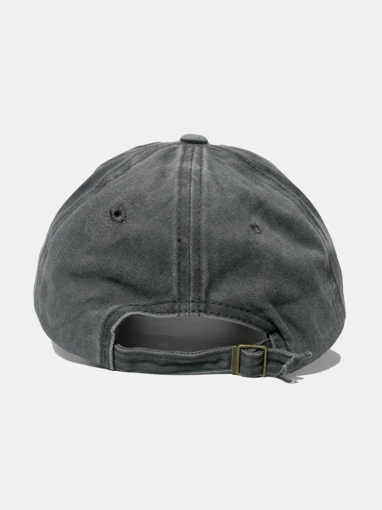 Embroidered Heart Washed Cotton Baseball Cap - Wow Store