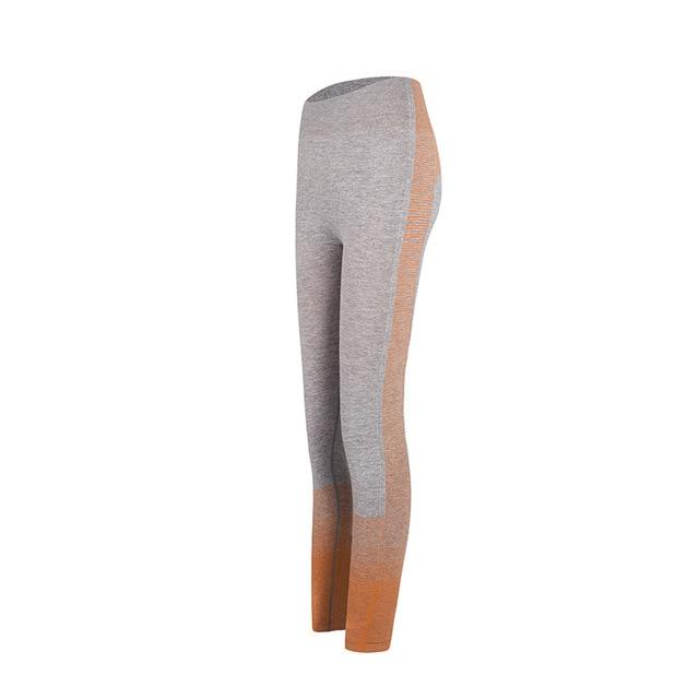 EP Sport Women's Seamless Leggings Side View - High-Waist Design with Compression Fit - Wow Store