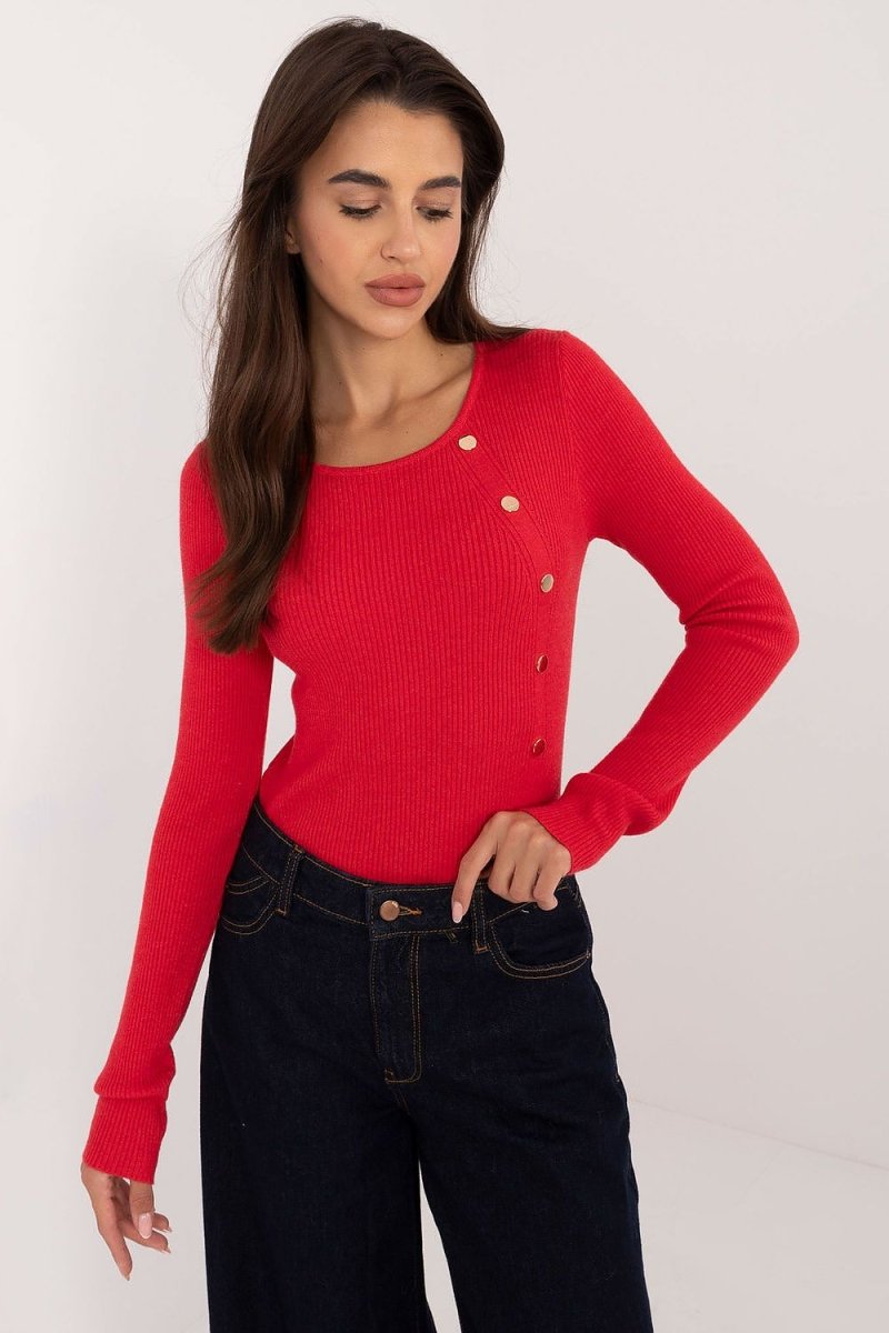 Essential Knitted Jumper Model 200316 - AT - Soft Casual Sweater | wowstore.live - Wow Store