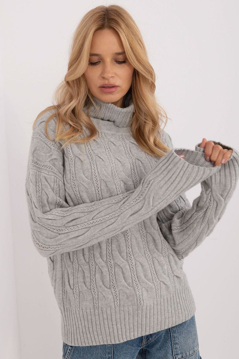 Essential Ribbed Turtleneck Sweater - Model 199438 | wowstore.live - Wow Store