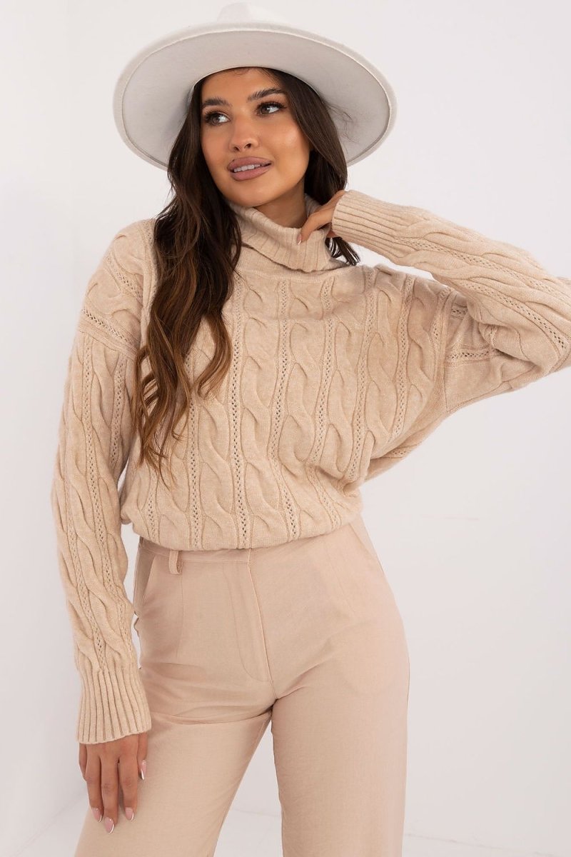 Essential Ribbed Turtleneck Sweater - Model 199438 | wowstore.live - Wow Store