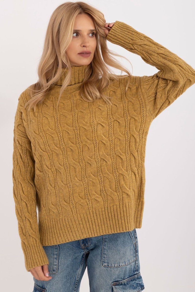 Essential Ribbed Turtleneck Sweater - Model 199438 | wowstore.live - Wow Store