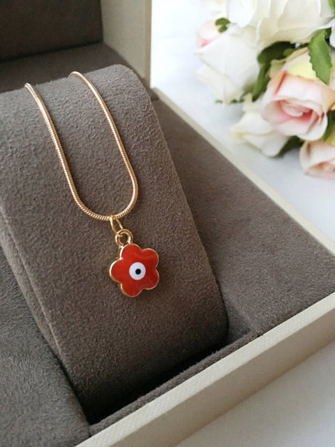 Evil Eye Clover Necklace, Good Luck Charm Necklace | Wow Store - Wow Store
