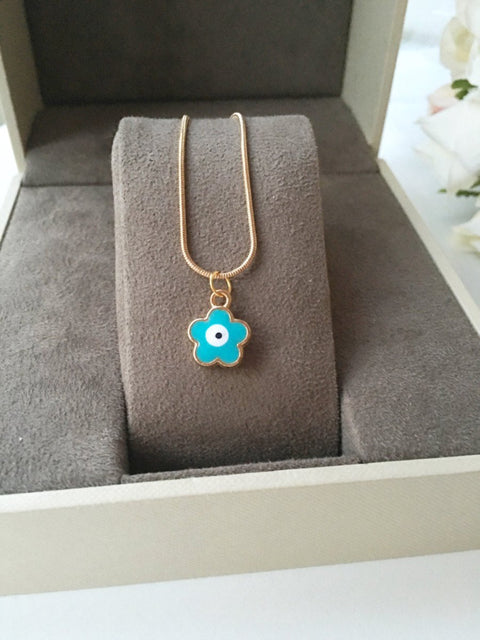 Evil Eye Clover Necklace, Good Luck Charm Necklace | Wow Store - Wow Store