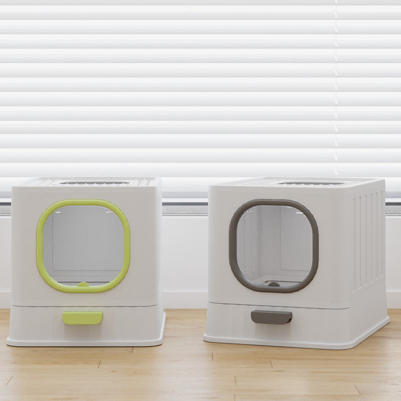 Luxury Enclosed Cat Litter Box