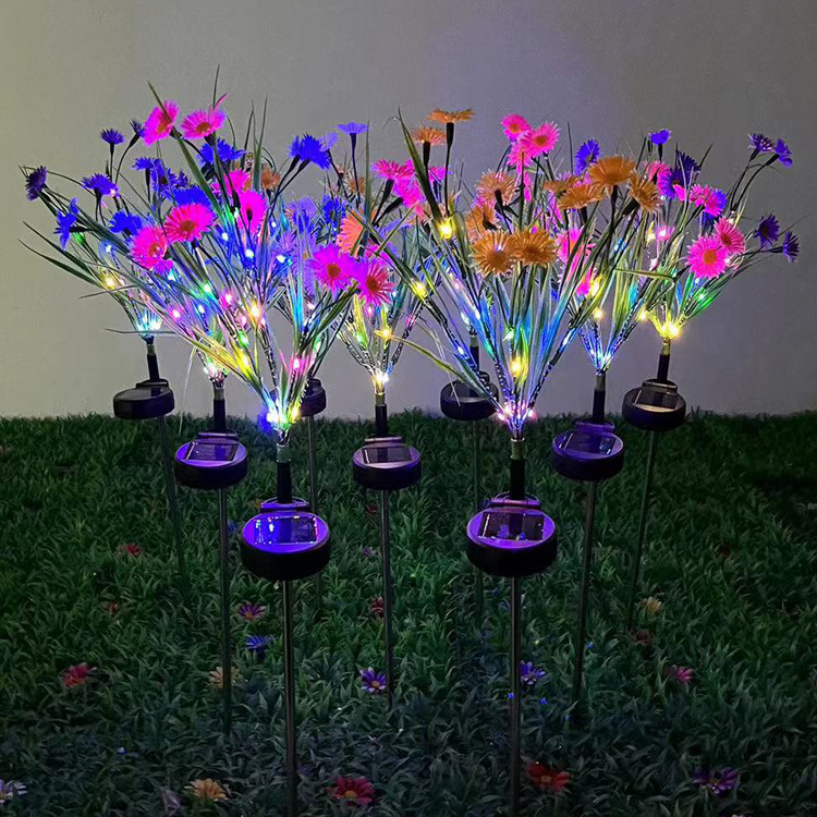 Solar Flower Stake Garden Lights