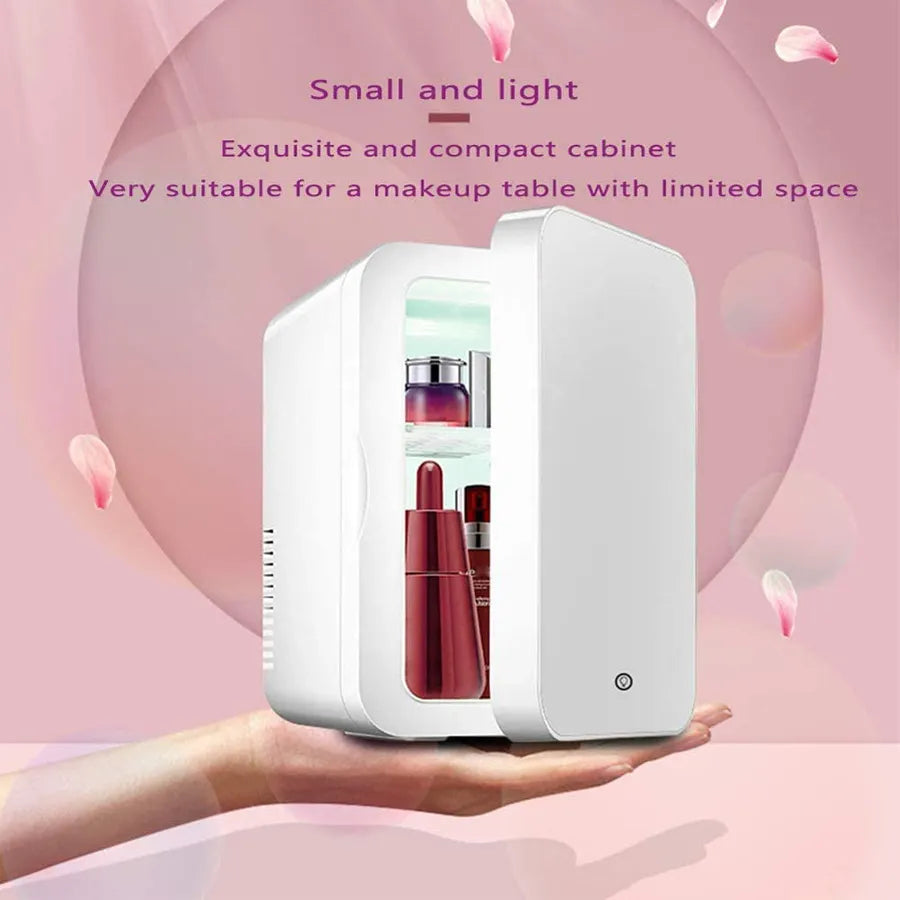 Luxury Mini Beauty Fridge with Dual Temperature Control