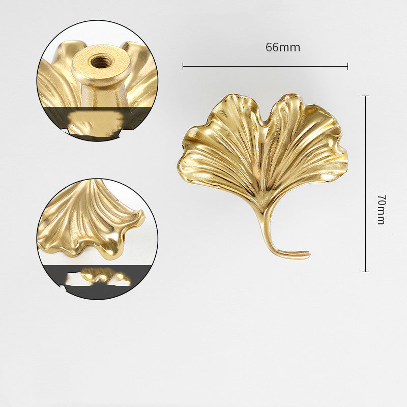Gold-Tone Nature-Shape Cabinet Knob, 26 Designs — view 8
