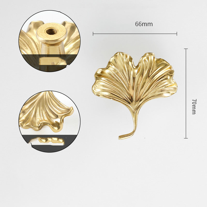 Gold-Tone Nature-Shape Cabinet Knob, 26 Designs — view 3