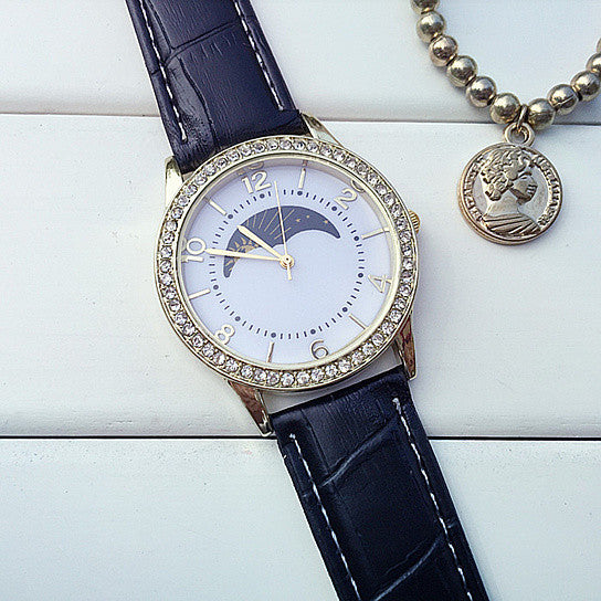 Sun Phase Crystal Watch