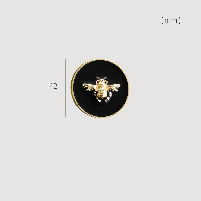 Enamelled Drawer Knob with Gold-Tone Rim, 32 or 42 mm — view 7
