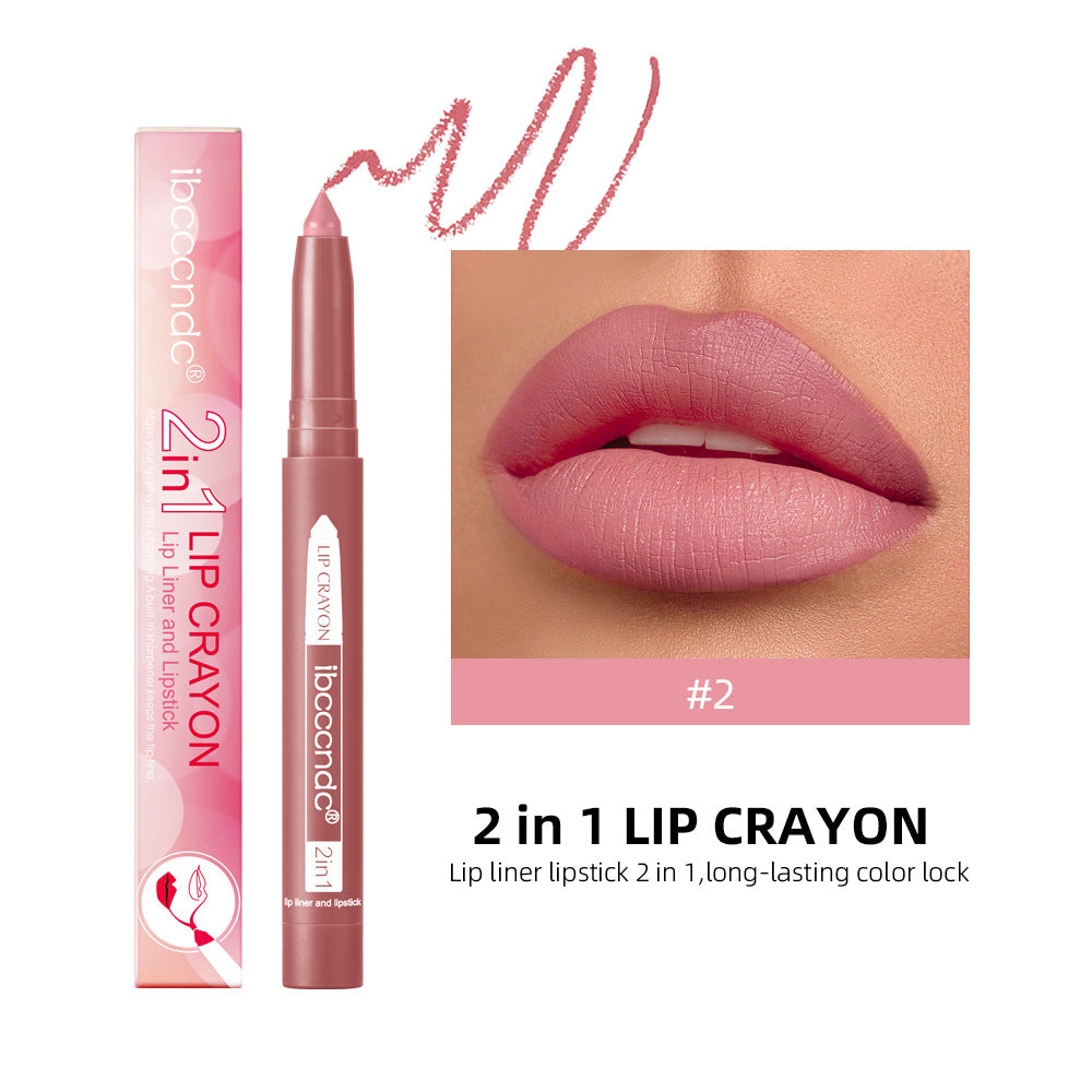 Premium Matte Lip Liner Duo - Waterproof & Moisturizing