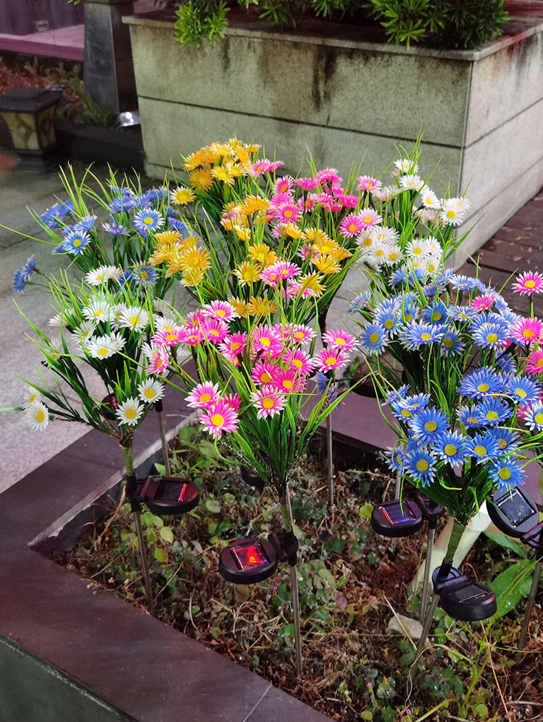 Solar Flower Stake Garden Lights