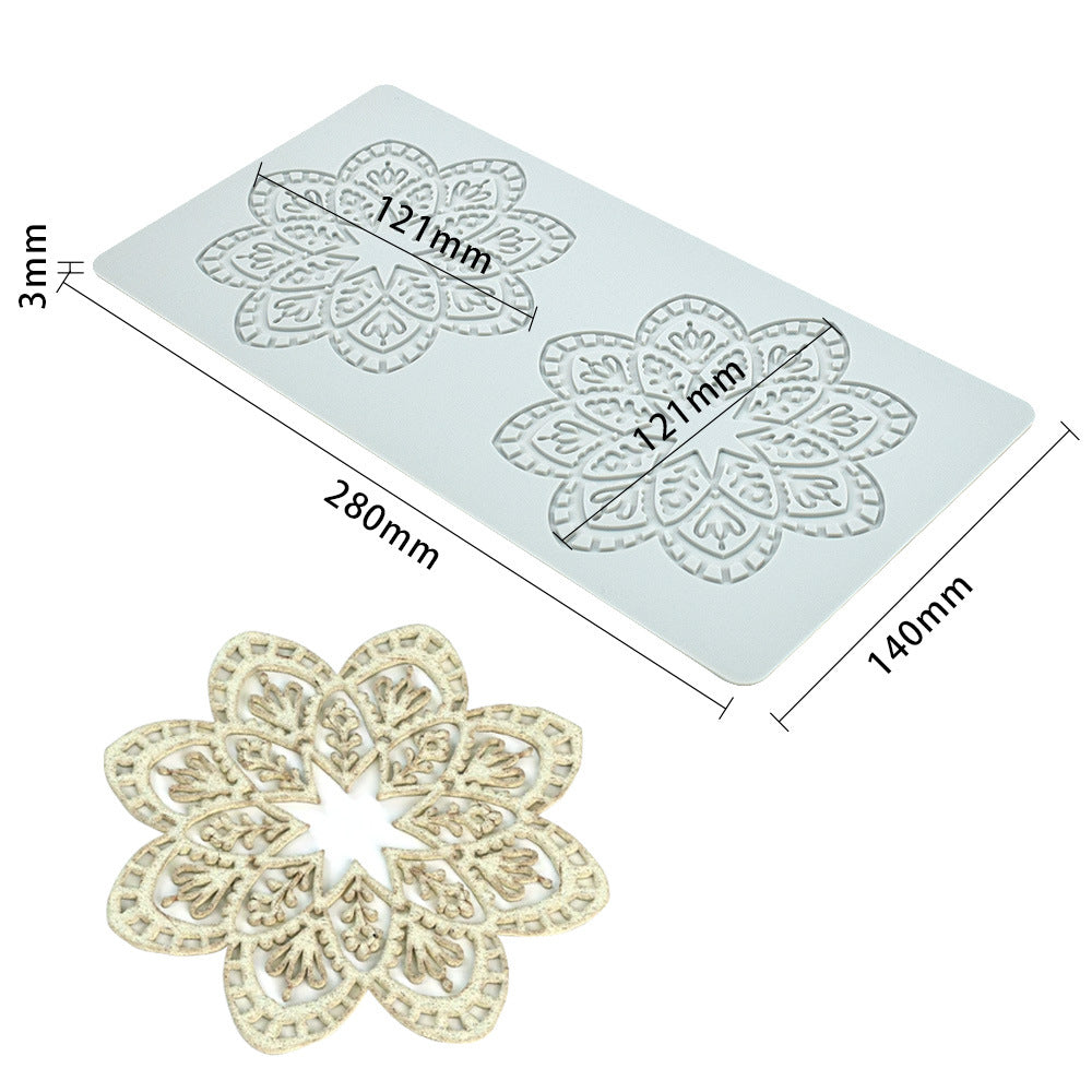 Artisan Leaf Lace Silicone Mold