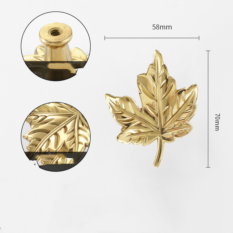 Gold-Tone Nature-Shape Cabinet Knob, 26 Designs — view 11