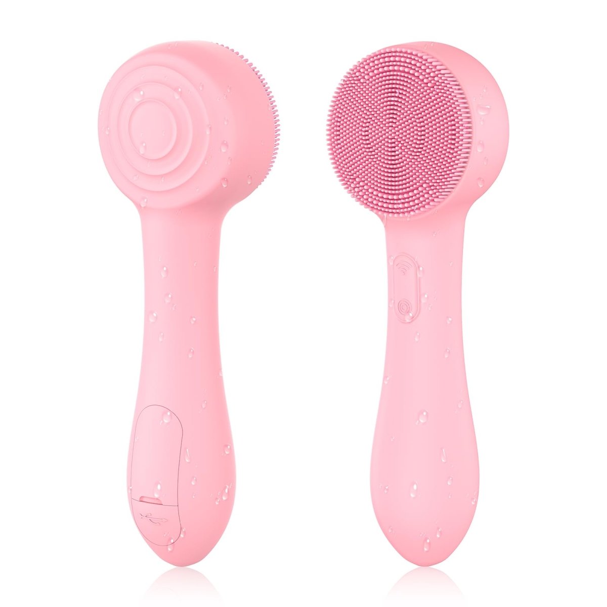 Facial Cleansing Brush Silicone Face Scrubber Waterproof Rechargeable Exfoliator Massage Device for Men & Women Deep Pore Cleansing Exfoliating Removing Blackhead Electric Face Scrub Brush - WowStore.live
