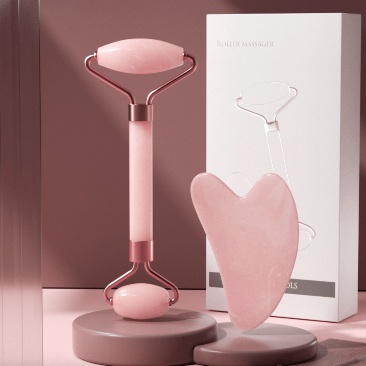 Facial Massage & Scraping Roller Set - WowStore.live