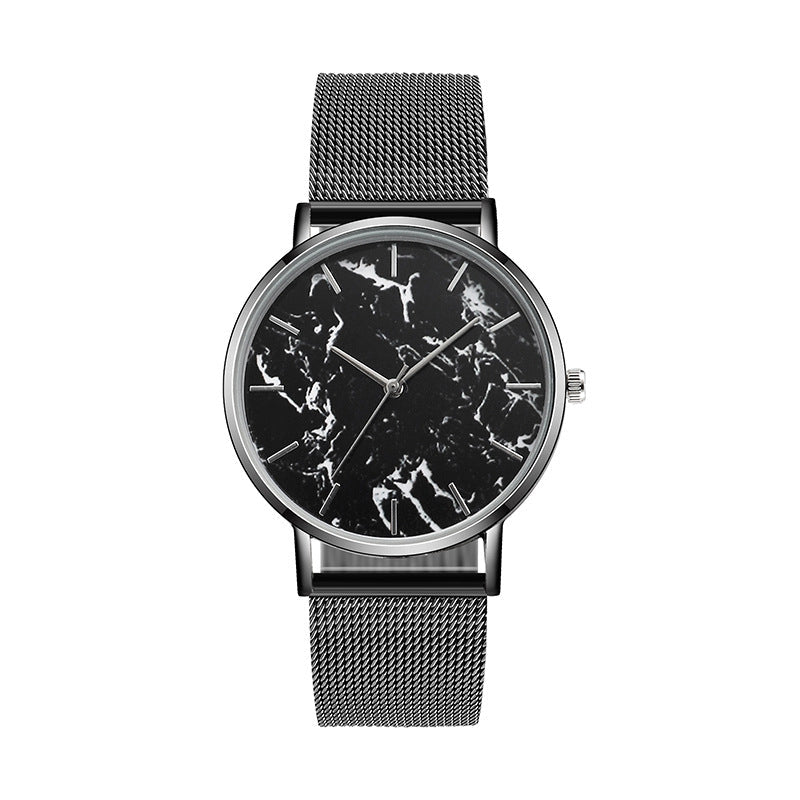 Fashion Rose Gold Mesh Band Creative Marble Female Wrist Watch Luxury Women Quartz Watches Gifts Relogio Feminino - Wow Store