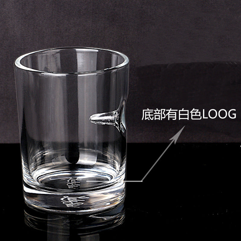 Crystal Whiskey Glass with Bullet Design