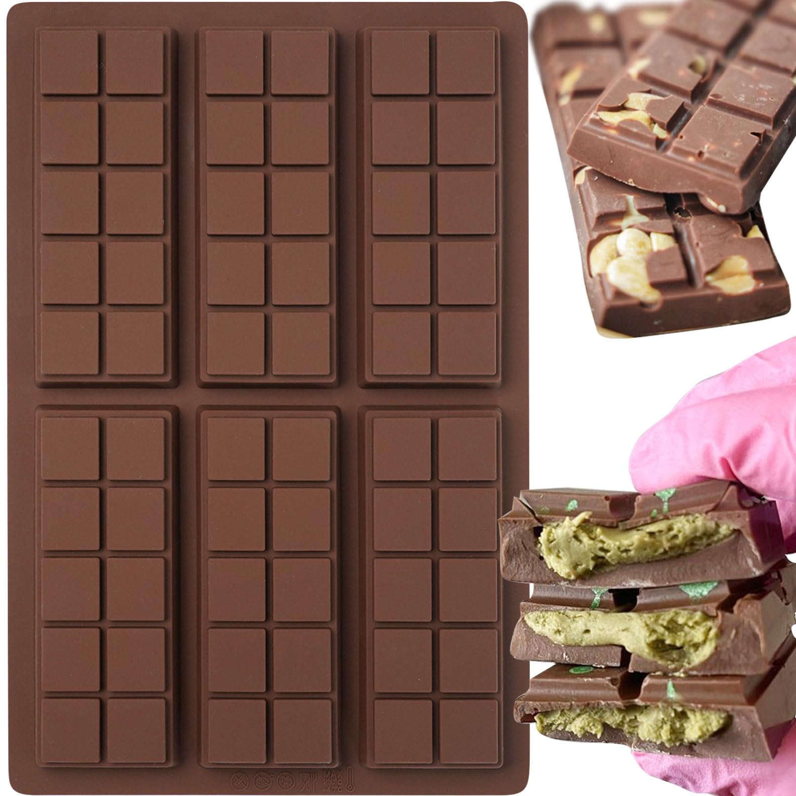 Premium Silicone Chocolate Bar Mold Set