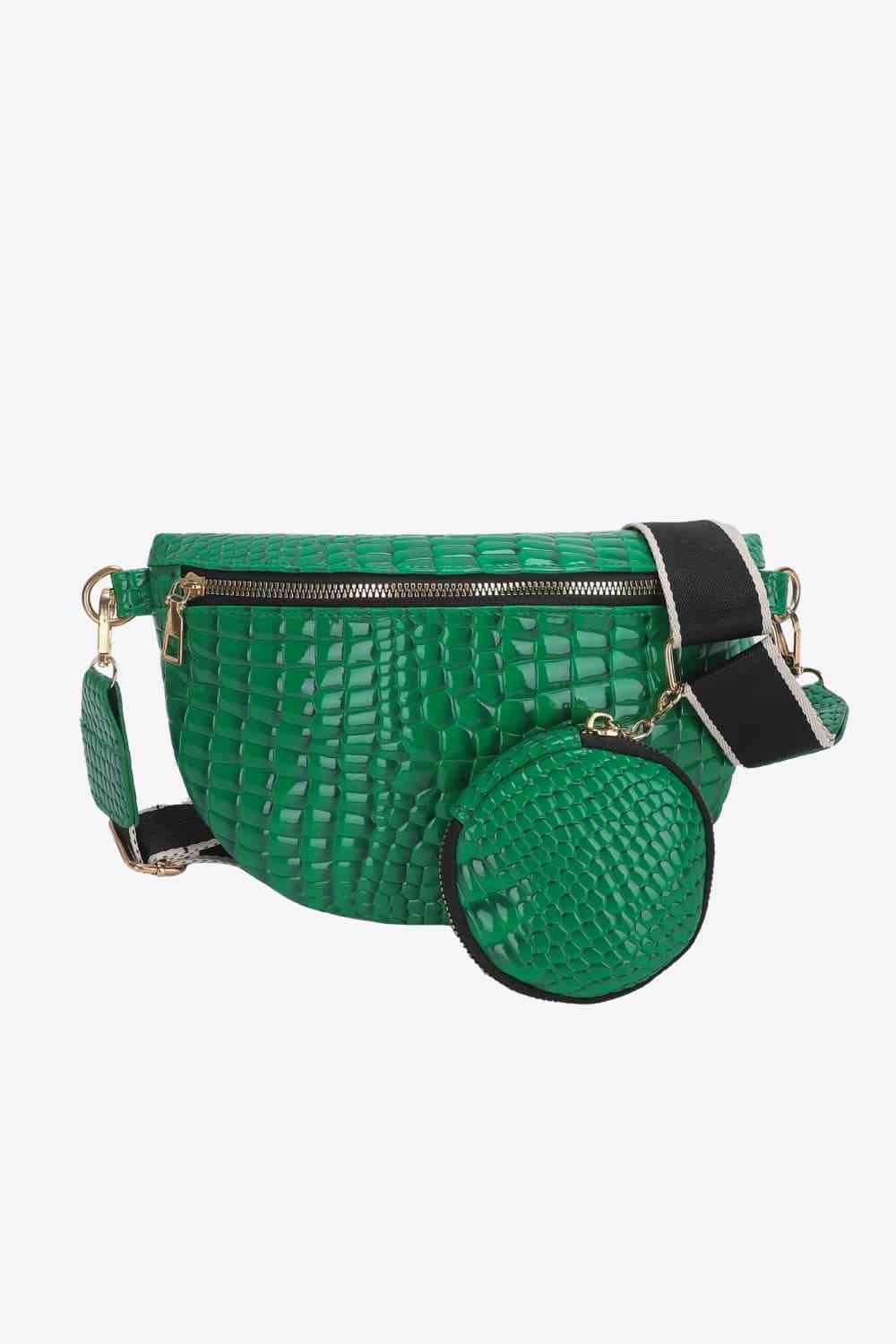Ella Crocodile Sling Bag with Coin Purse