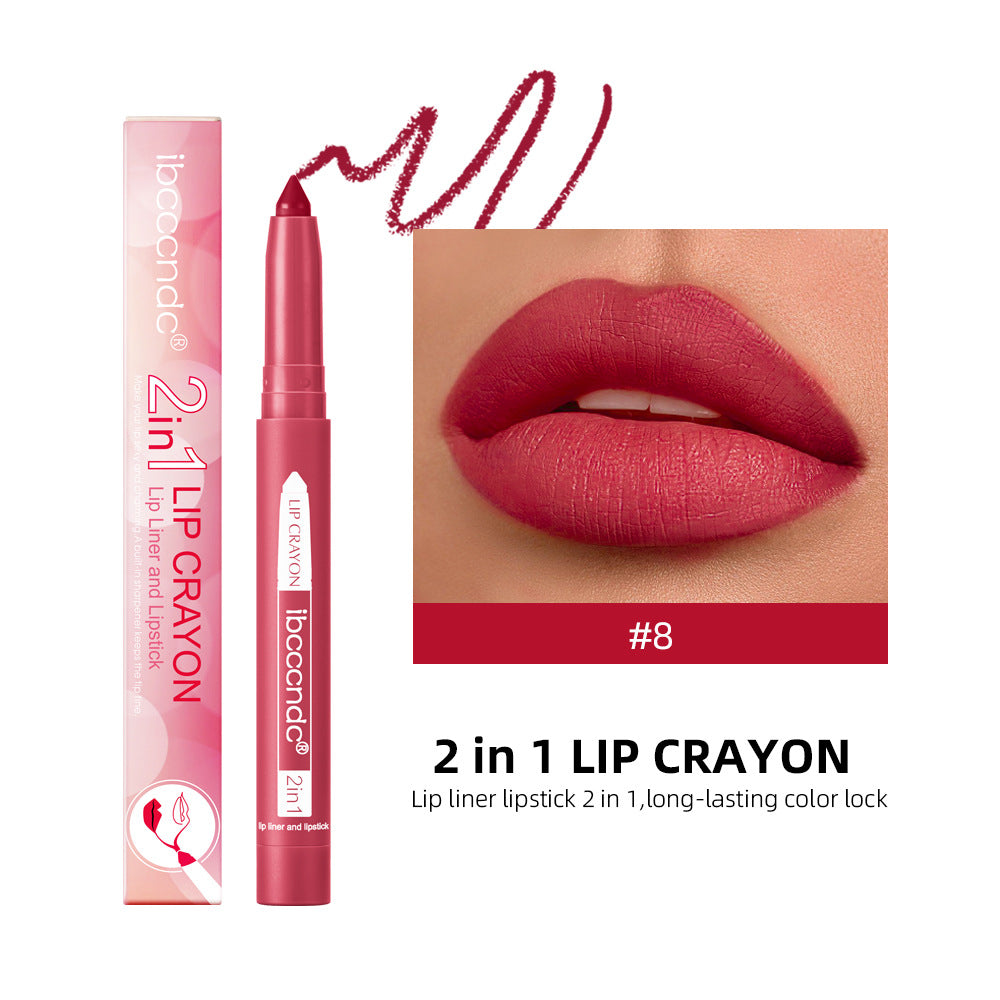 Premium Matte Lip Liner Duo - Waterproof & Moisturizing