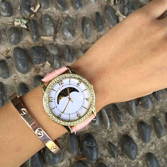 Sun Phase Crystal Watch