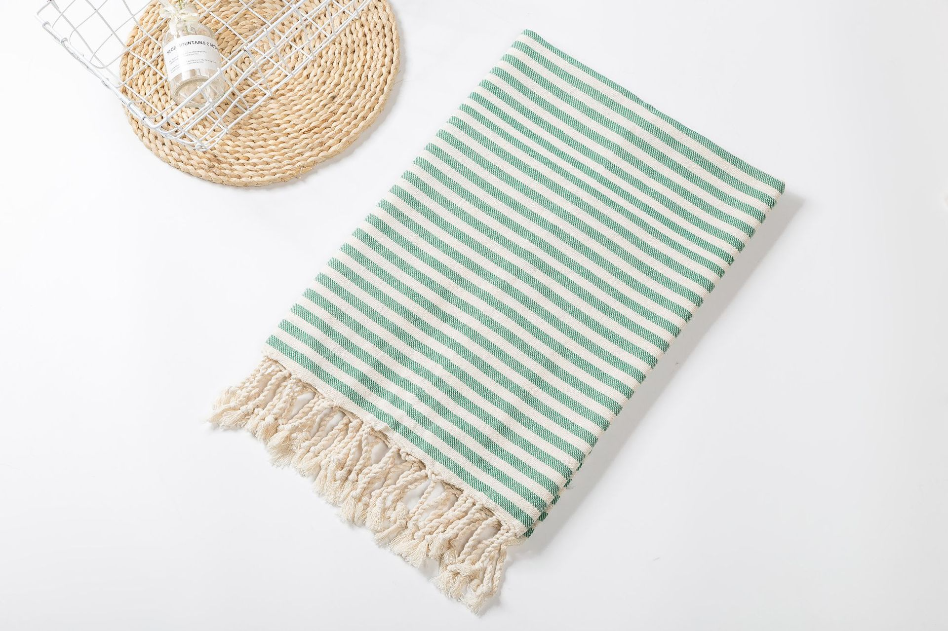 Luxury Striped Fringed Beach Towel