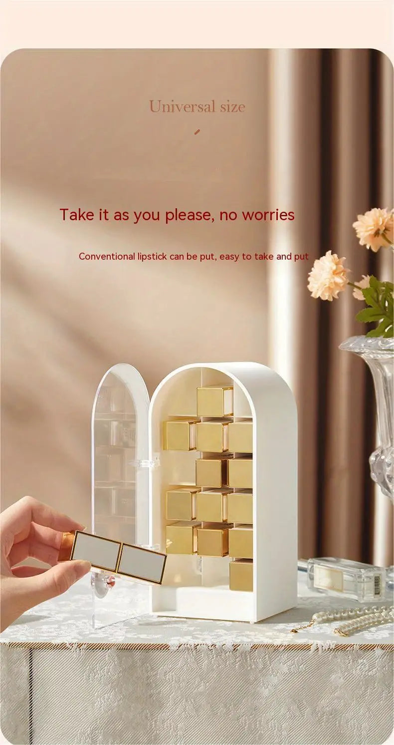 Luxury Lipstick Organizer - 18 Capacity Storage Box