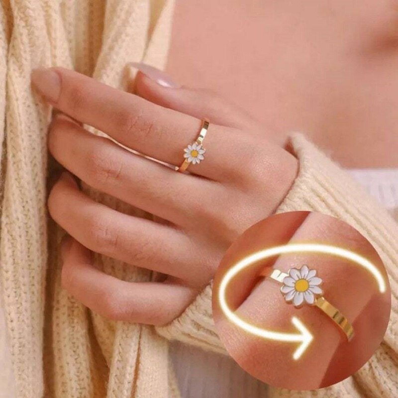 Fidget Spinner Rotatable Ring For Women - Wow Store