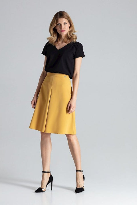 Figl Elegant High - Waisted Midi Skirt - Professional Office Wear | wowstore.live - Wow Store