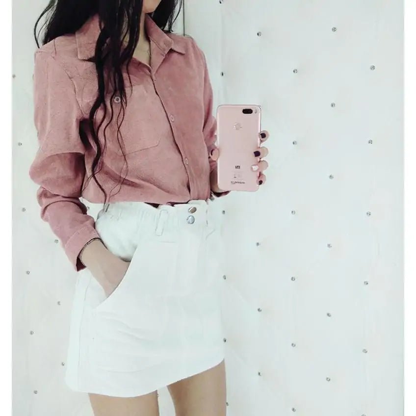 Flattering Denim Skirt with Stylish Gathered Waist | wowstore.live - Wow Store