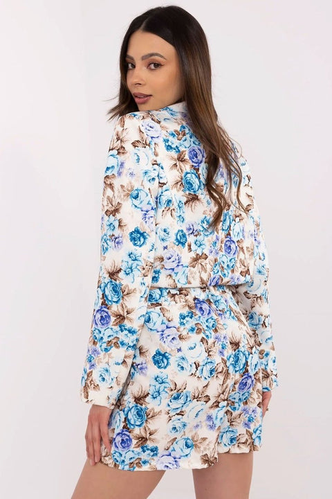 Floral Blazer & Skirt - Shorts Set model 212278 Italy Moda - Wow Store - Wow Store