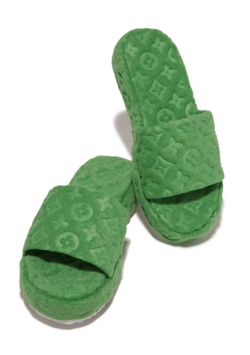 Flower Slides Fur Slippers for Women Orange/Pink/Green/Black - Wow Store