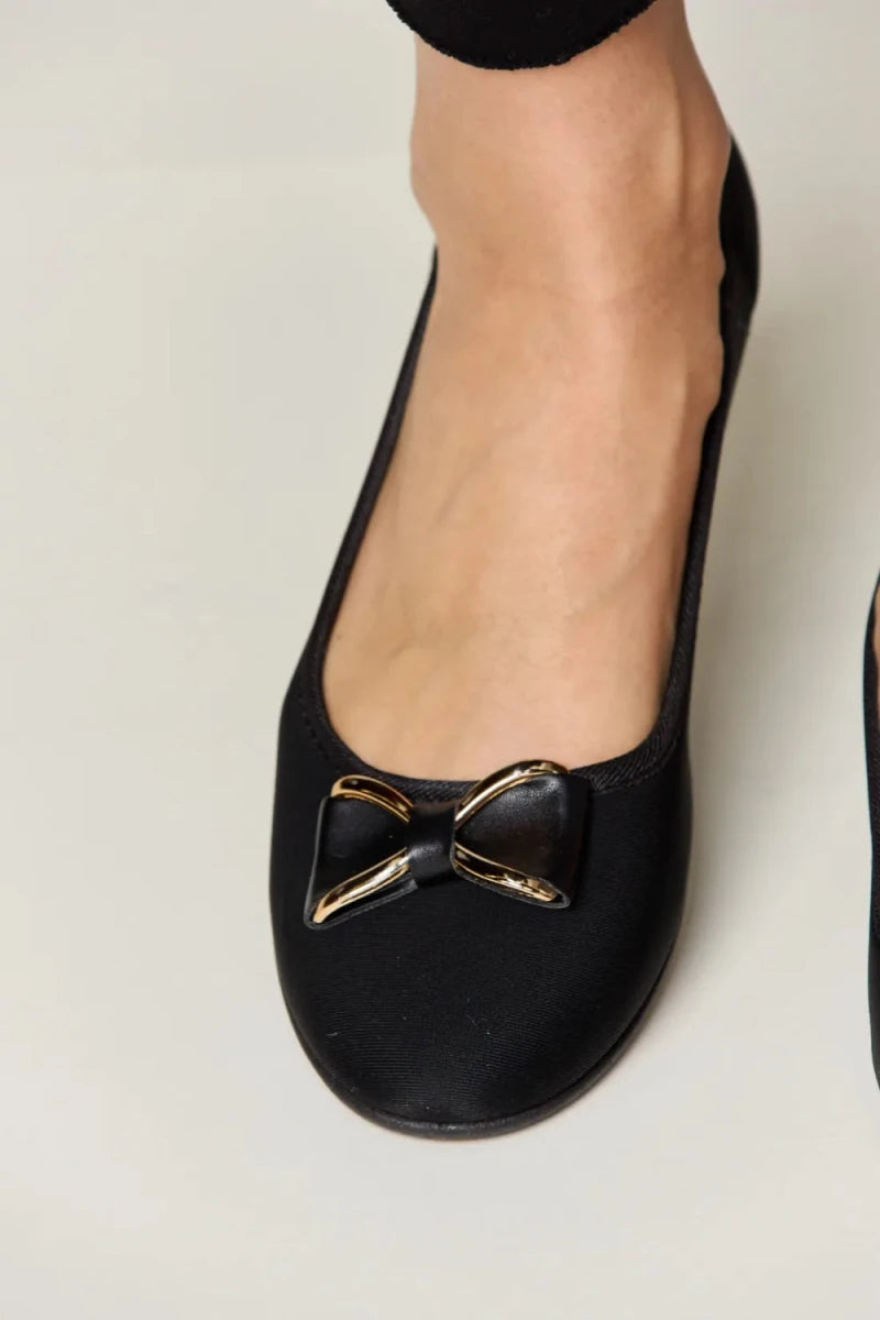 Forever Link Metal Buckle Flat Loafers - Wow Store