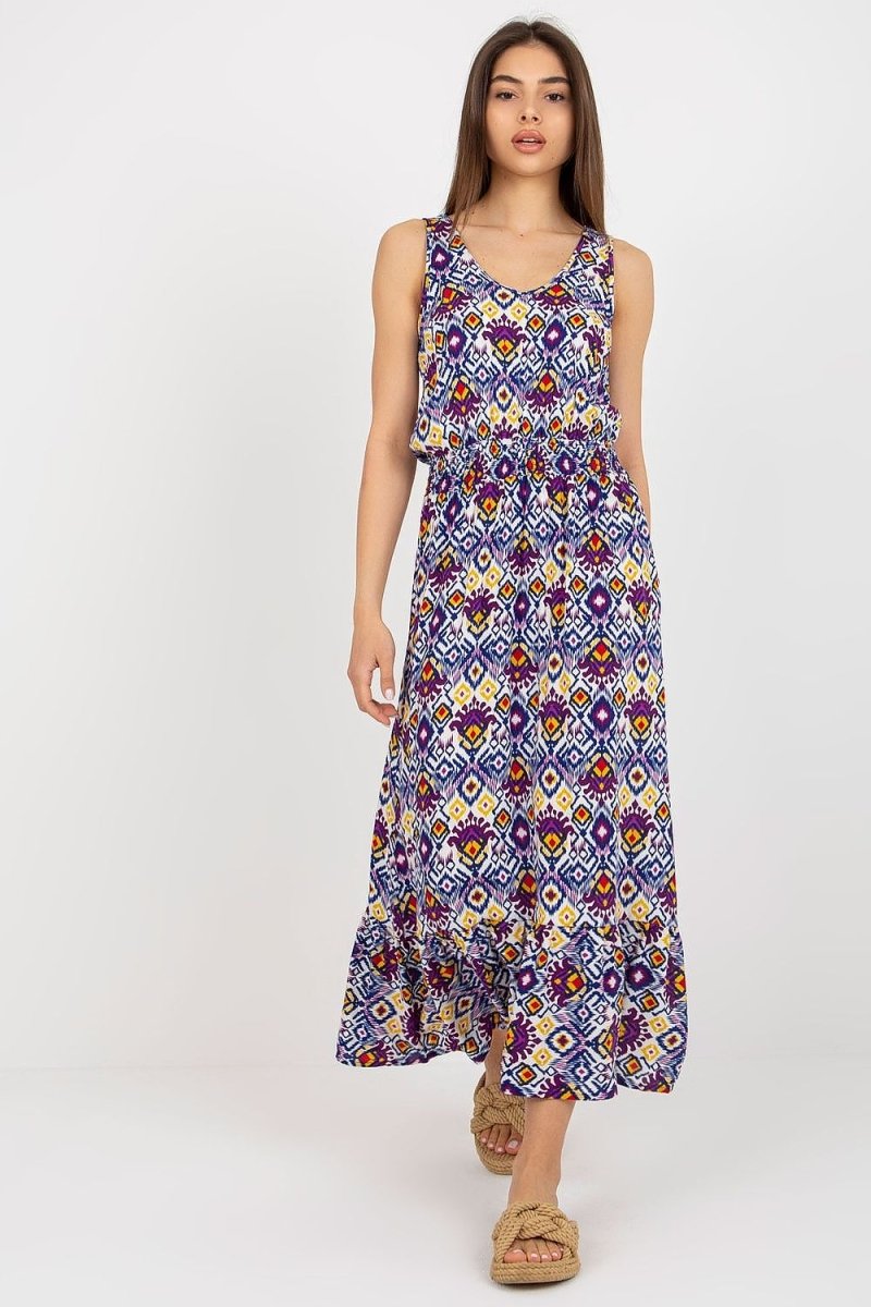 Fresh Made Women's Casual Day Dress in soft blue | WowStore.live - Comfortable every day style