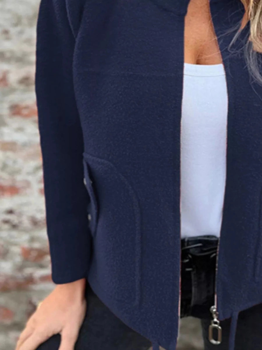 Full Size Zip - Up Long Sleeve Outerwear Plus Size - Wow Store
