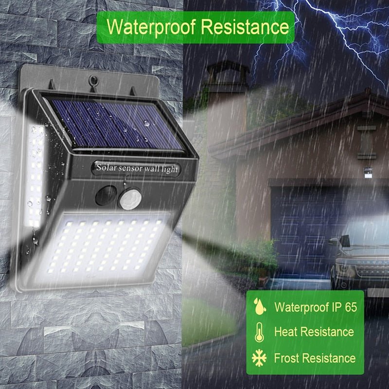 Garden Solar Lamp PIR Motion Sensor LED Solar Light Solar Powered By Sunlight Waterproof for Out-door Wall - Wow Store