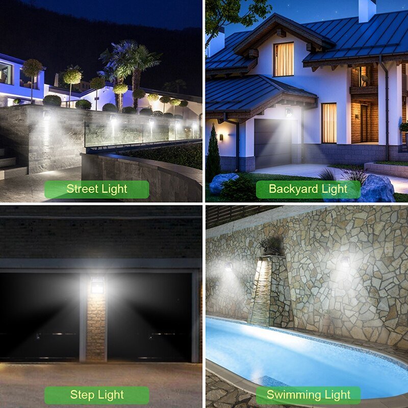 Garden Solar Lamp PIR Motion Sensor LED Solar Light Solar Powered By Sunlight Waterproof for Out-door Wall - Wow Store