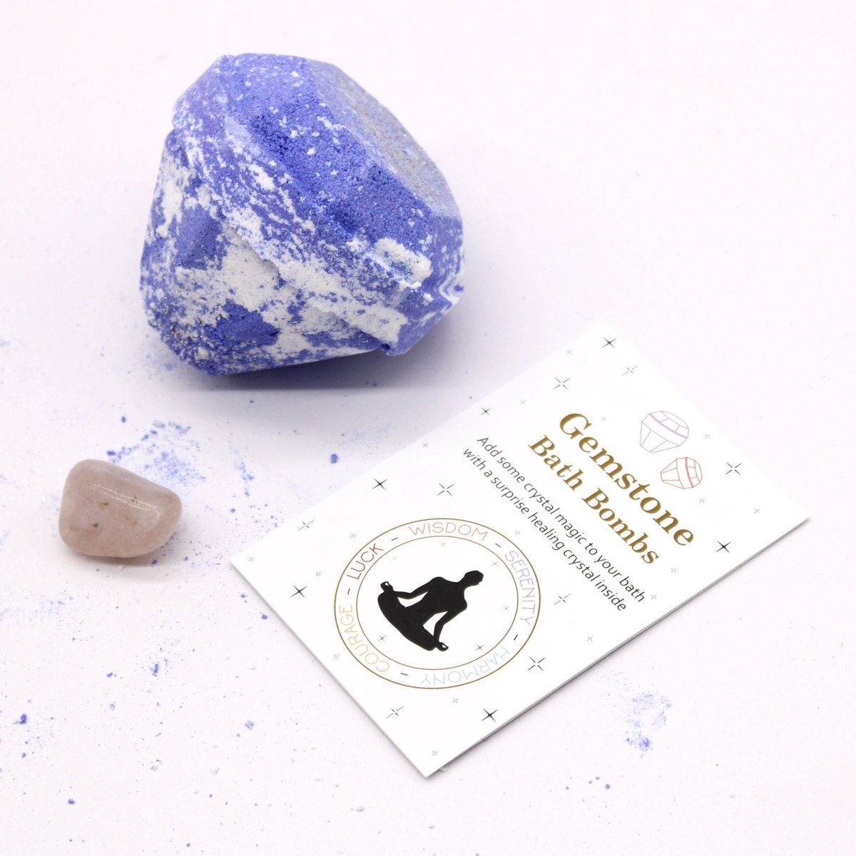 Gemstone Bath Bomb - Raspberry & Pomegranate Fruity Fizz | wowstore.live - Wow Store