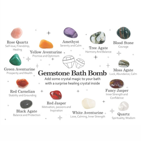 Gemstone Bath Bomb - Raspberry & Pomegranate Fruity Fizz | wowstore.live - Wow Store