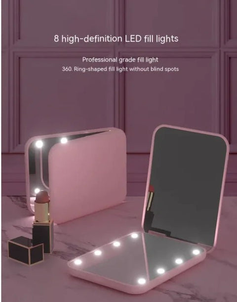 GlowFold LED Makeup Mirror - Wow Store