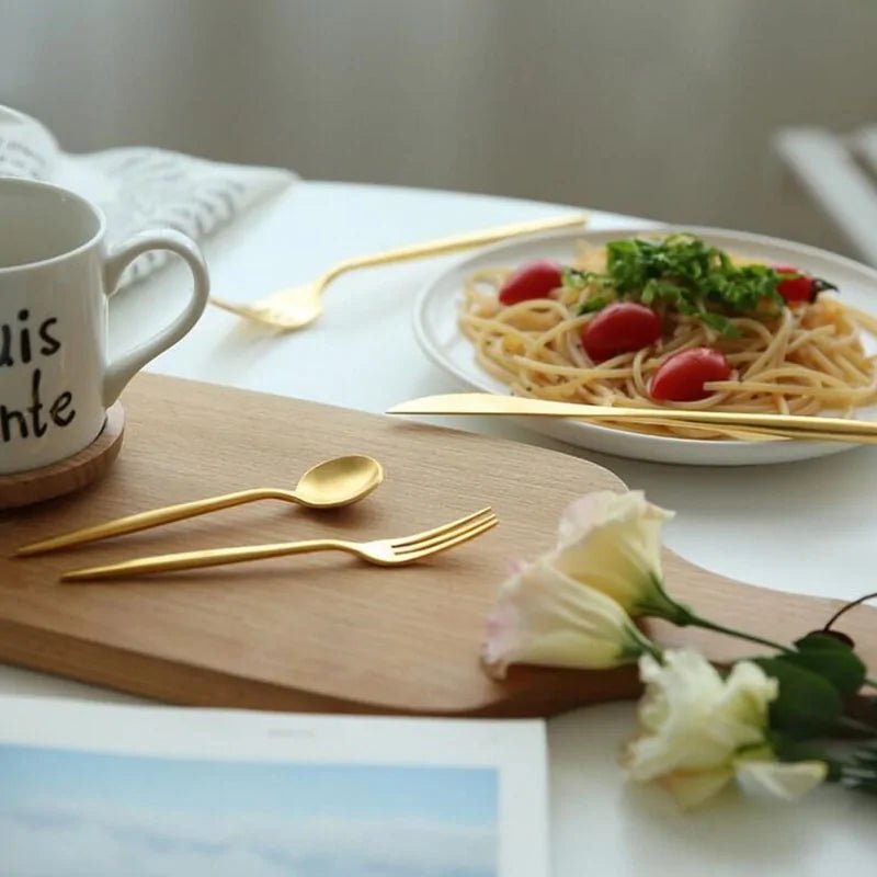 Gold Cutlery Set Stainless Steel - Wow Store