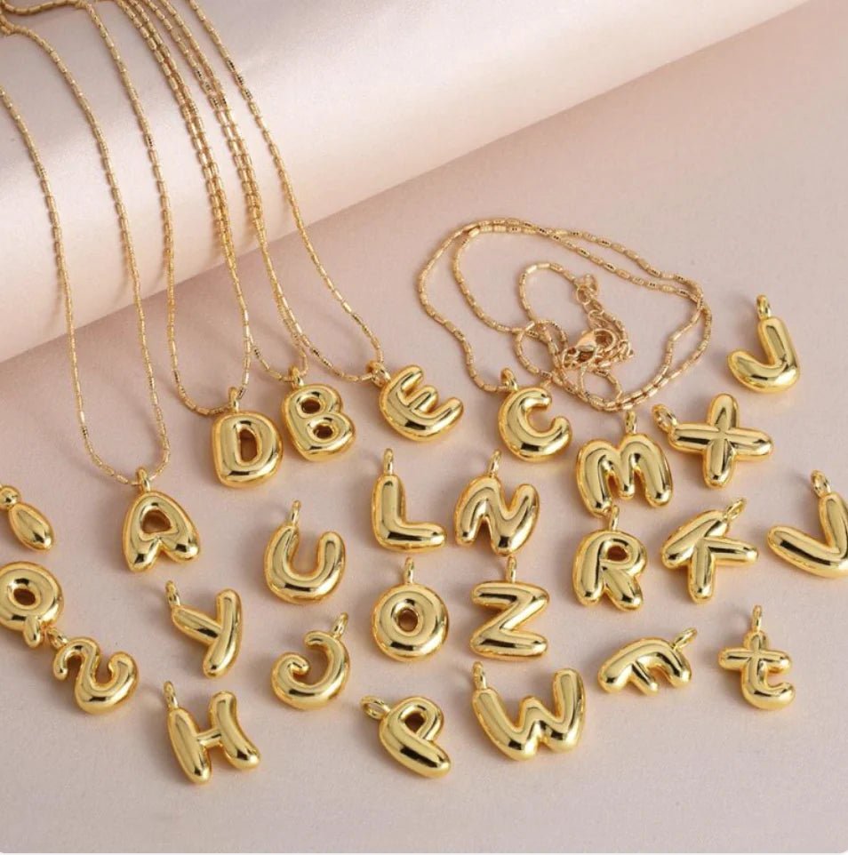Gold - Plated 26 - Letter Pendant Necklace – Hip Hop Clavicle Chain - Wow Store