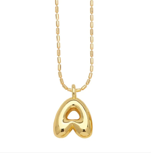 Gold - Plated 26 - Letter Pendant Necklace – Hip Hop Clavicle Chain - Wow Store