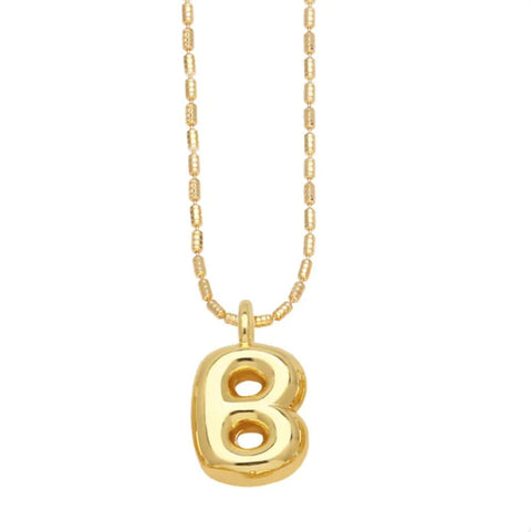 Gold - Plated 26 - Letter Pendant Necklace – Hip Hop Clavicle Chain - Wow Store